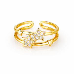 Double Banded Starry Ring