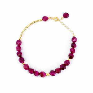 Rose Red Tiger Eye Bracelet