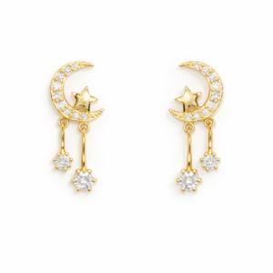 Star & Moon Tassel Earrings